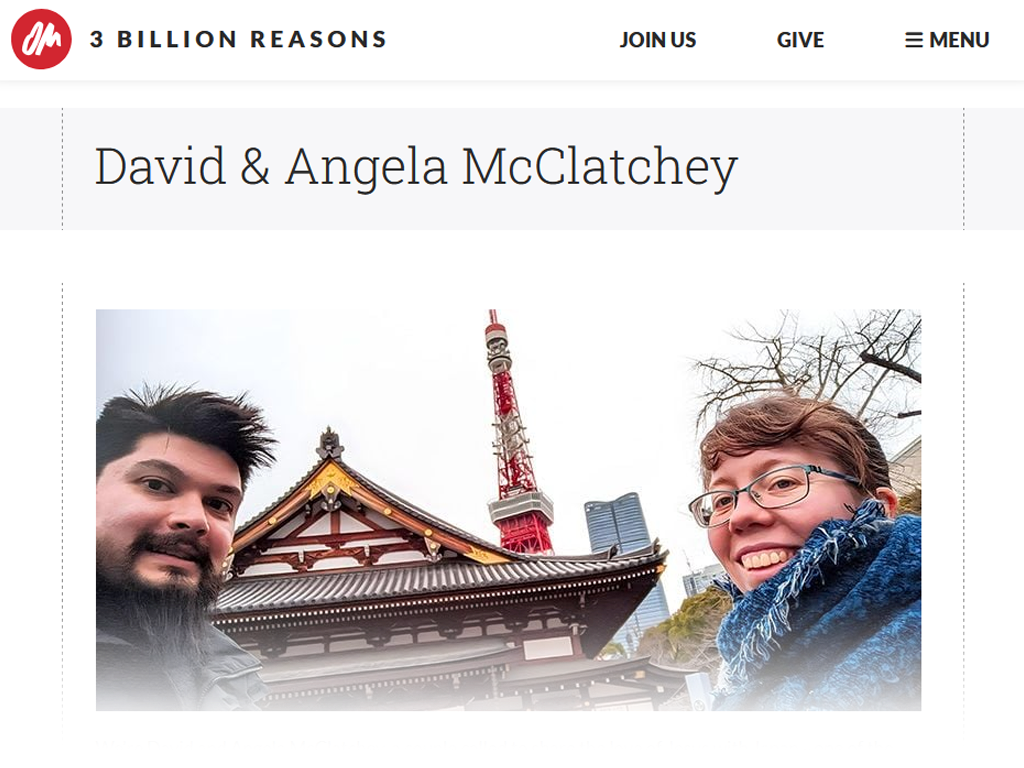 David & Angela • OM • 3 Billion Reasons